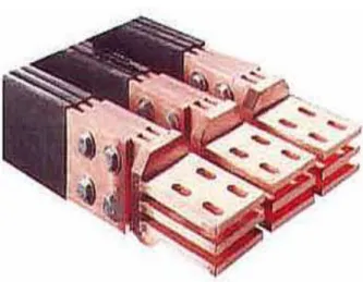 Fig. 2. Example interconnections in a high current busbar junction.