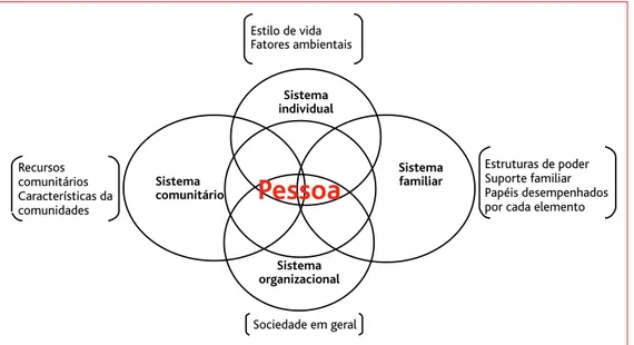 Figura 2. Sistemas interdependentes a ter em conta em cada pessoa.