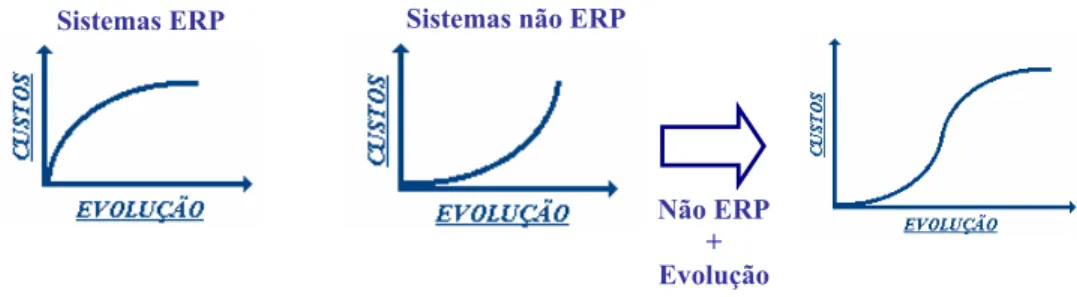 Figura 2 – Evolução da utilização de um sistema ERP numa organização 