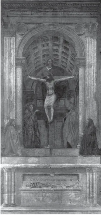 Figura 3. Masaccio. Trindade. Afresco, 667 x 317 cm, circa 1425.