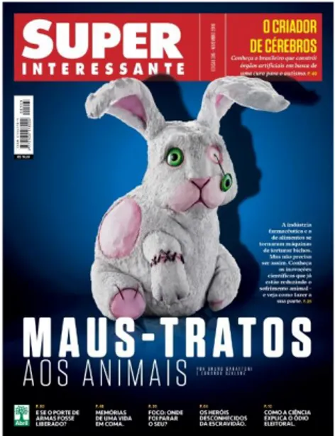 Figura 1: Capa da Revista Superinteressante, Editora Abril, Edição 395 – Novembro  de  2018