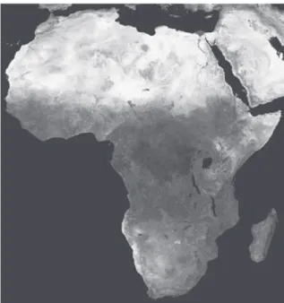 Figura 3 – Vista de satélite de África in  http://commons.wikimedia.org/wiki/