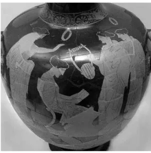 Fig. 1 — Vaso ático de figuras vermelhas, do grupo de Polignoto, c. 440-430 a.C. 