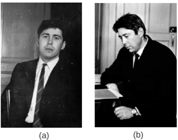 Figura 5: L. P. Shilnikov nos anos 60 (a) e nos anos 70 (b). Cortesia de Andrey Shilnikov
