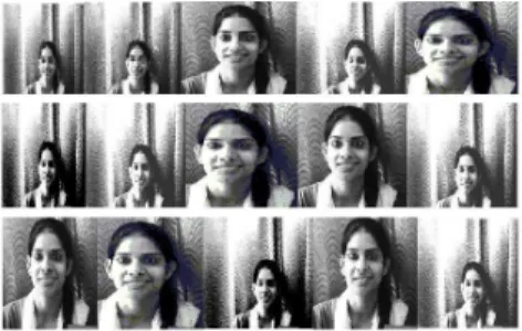Figure 6.1:- First 15 images of the First person that form the training set. 