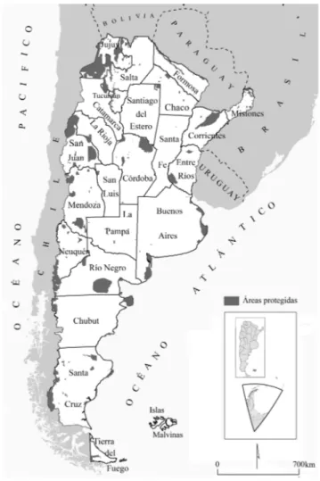 fig. 1 – Áreas protegidas de argentina.