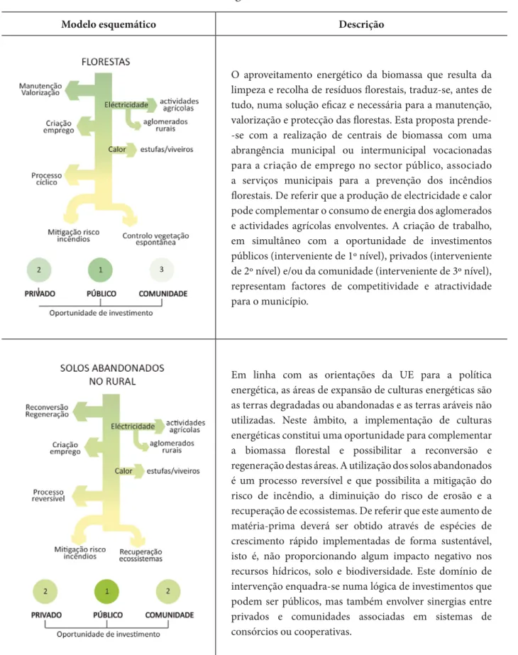 Table II – Municipal clusters of energy: main domains of intervention.  