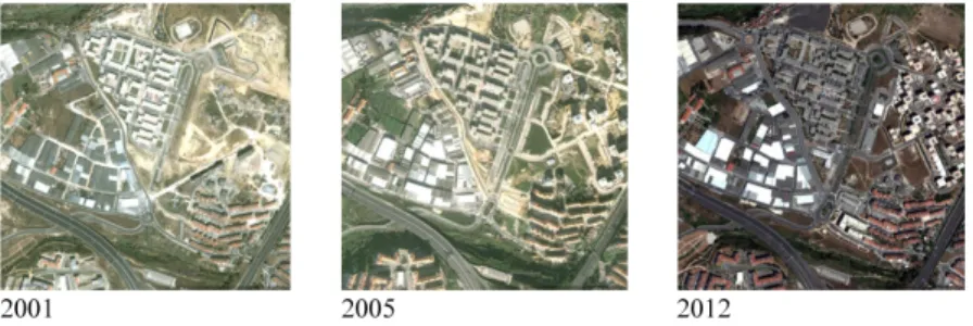 fig. 4 – terraços da Ponte: evolução da estrutura urbana. figura a cores disponível online.