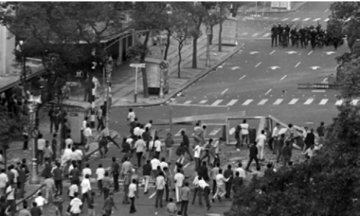 Figura 3: fotografia do episódio intitulado Sexta-feira sangrenta, ocorrido em 1968, no Rio de  Janeiro