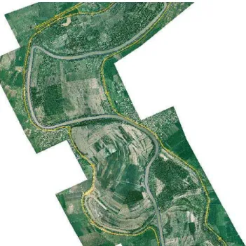 Figure 5. Bird’s eye view on the bed of the River Tisza. 