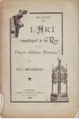Figure 1: L’Art Appliqué à la Rue et aux Objets d’Utilité Publique Source: Broerman, 1895 (photo of José Guilherme Abreu)