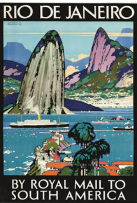 Figura 1: Rio de Janeiro by Royal Mail to South America. Keneth Shoesmith. UK, c. 1920 Fonte: Coleção Berardo