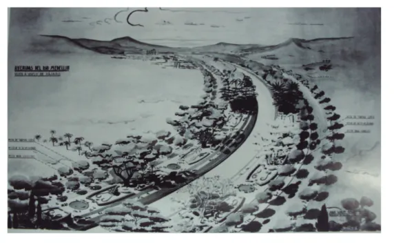 Figura 5. Planos sobre el proyecto de la Avenida del río Medellín, 1942-1943