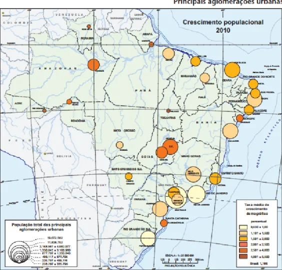 Figura 1. Atlas do Censo Demográfico 2010 – IBGE Urbanização