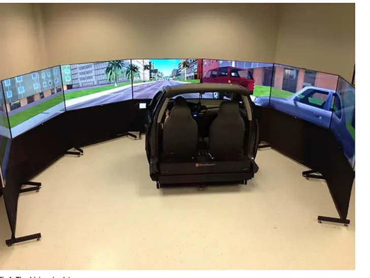 Fig 1. The driving simulator.