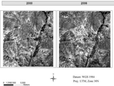 Figure 1 Sanandaj satellite imageries 