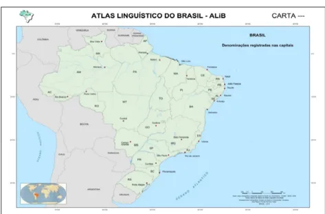 Figura 02 – Rede de pontos do ALiB 