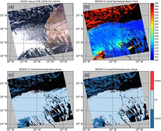 Figure 5. Same as Fig. 4, except for an Aqua MODIS granule on 15 January 2008 (14:35 UTC)