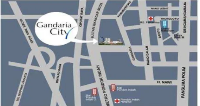 Gambar 16 Peta Bangunan Mal Gandaria City  (Sumber: http://pakuwon.com/gandaria-city-shopping-center ) 