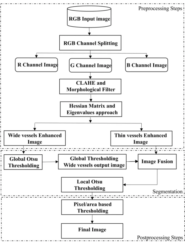 Fig 1. Flow chart of the proposed segmentation framework.