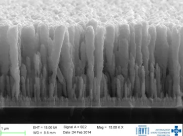 Figure 2. First prototype of a thermal infrared emitter with a nanos- nanos-tructured high-emissivity layer operating at about 1170 K.