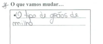Figura 3: Identificação de variáveis (carta de planificação 2).