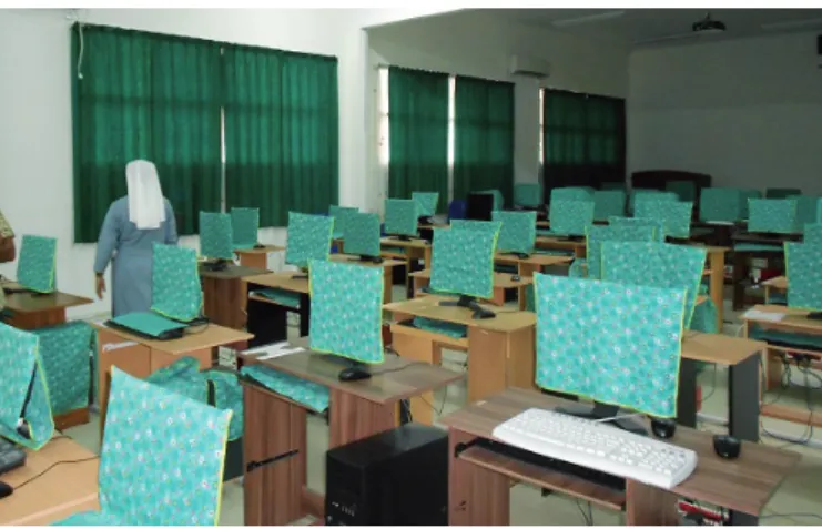 Figure 1 – Computer lab at a private school.