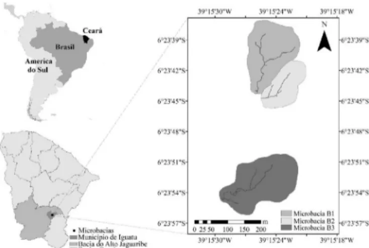 Figura 1. Localização da área de estudo no Estado do  Ceará, Brasil