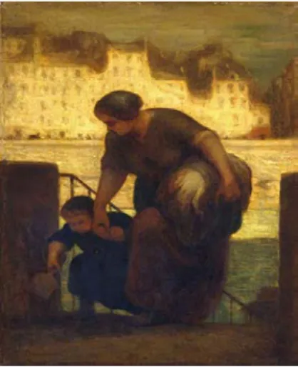 Figure 3: Laundry, 48.9*33 Painting on wood, Metropolitan Museum of Art.