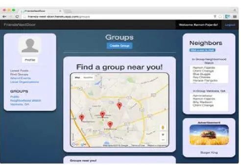 Figure 9. Location Based Service in a Student Project  4.6. Superfeedr – Hub for RSS Feed Publication and Subscription 