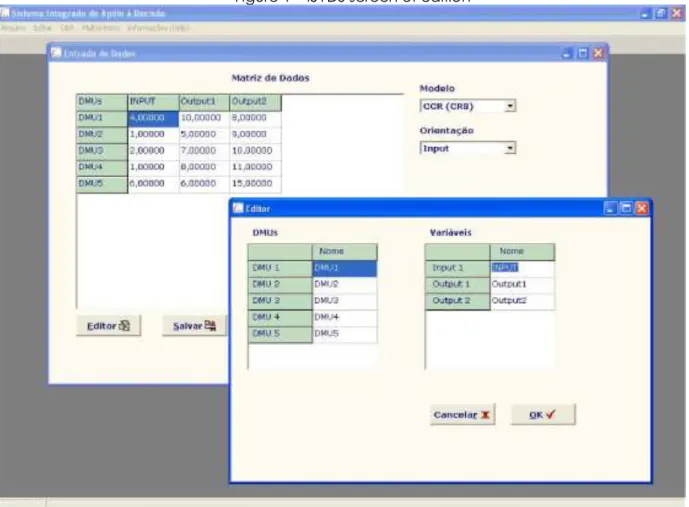 Figure 1 – ISYDS screen of edition 
