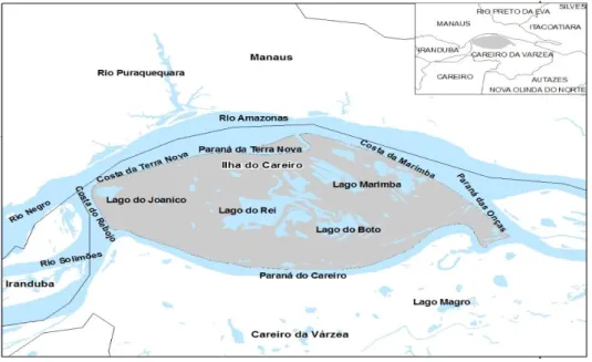 Figura 6. Áreas com restrição de uso para pescadores externos. 