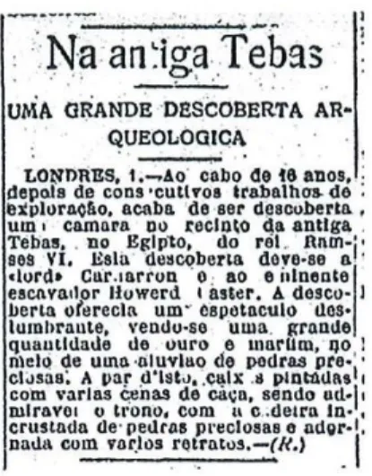 Fig. 23 Notícia publicada em O Século (03/12/1922, p. 3) 