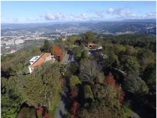 Figura 3: Vista aérea sobre a Serra da Penha. 