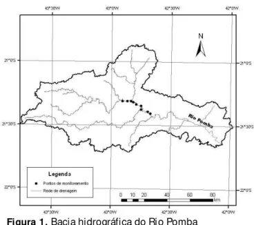 Figura 1.  Bacia hidrográfica do Ri o Pomba
