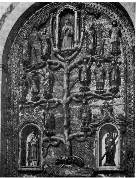 Fig. 2 — A Arvore de Jessé da igreja do convento de S. Francisco de Extremoz.