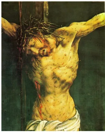 Figura 1. Detalhe de Crucificação, de Mathias Grünewald (1515) 