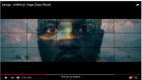 Fig. 1: Fragmento do vídeo da canção “CORRA” 