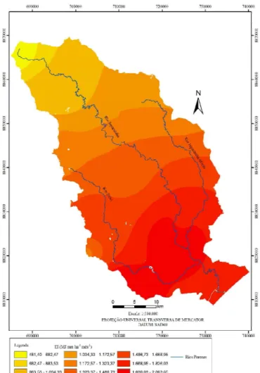 Figura 9. Erosividade média para o mês de dezembro