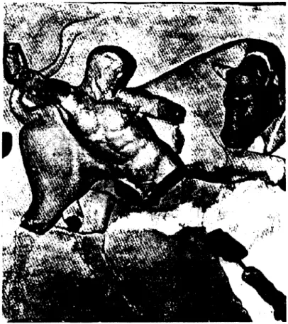 Figura 2. Héracles no combate com o touro 