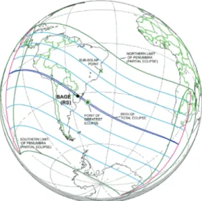 FIGURE 1 – The map depicts the geographic regions  of the eclipse visibility – November 12 th , 1966  (Sour-ce: available at: &lt;http://www.eclipsewise.com/solar&gt;