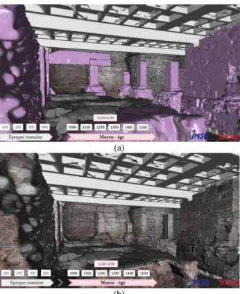 Figure 15. 3D model of the basement combined with the 3D  model of the cathedral (courtesy of INSA Strasbourg &amp; 