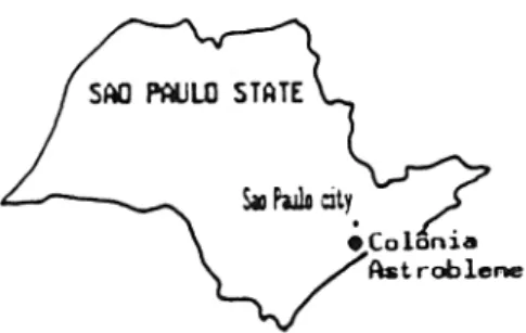 FIGURE 1 - Location of the Colônia Astrobleme.