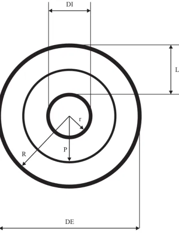 Figura 1. Representação geométrica de uma coroa circular 100 (1)