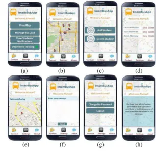 Fig. 6 shows few interfaces used by the students. Fig. 6(a)  shows  the  home  screen  of  the  student  upon  successful  login