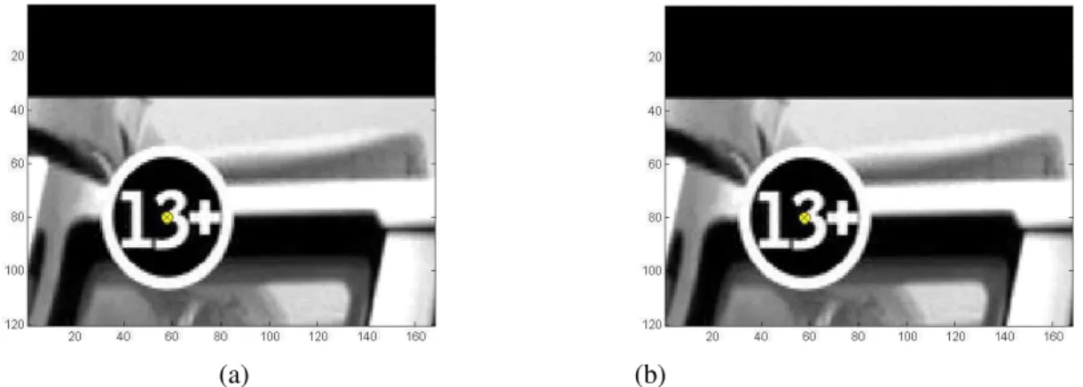 Figure 10. Determination of the center of a viewer age range smart sign: 