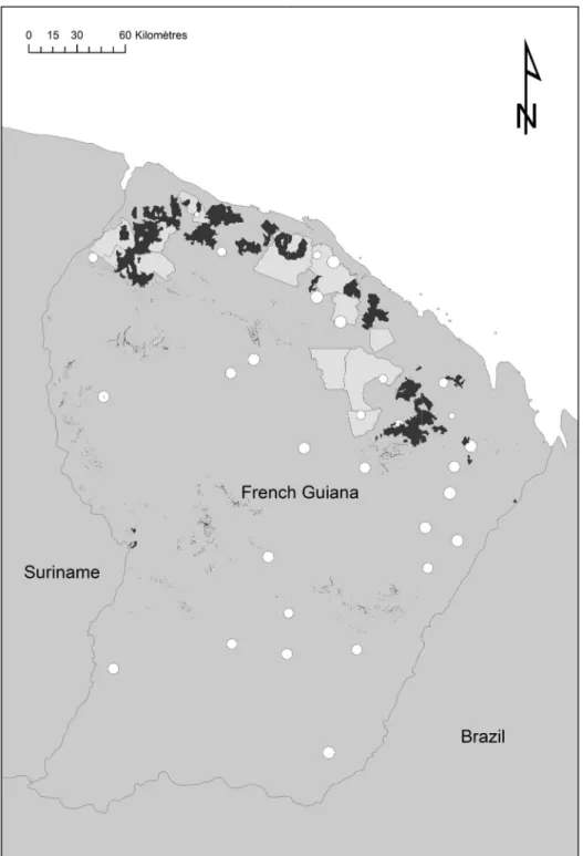 Fig 1. Spatial distribution of inventory blocks from CTFT (1974–1976) and ONF (2006–2013)