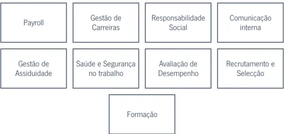 Figura 4- Funções do departamento de Recursos Humanos