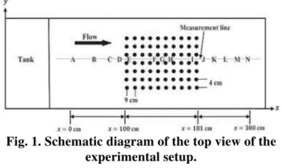 Fig. 1. Schematic diagram of the top view of the  experimental setup. 
