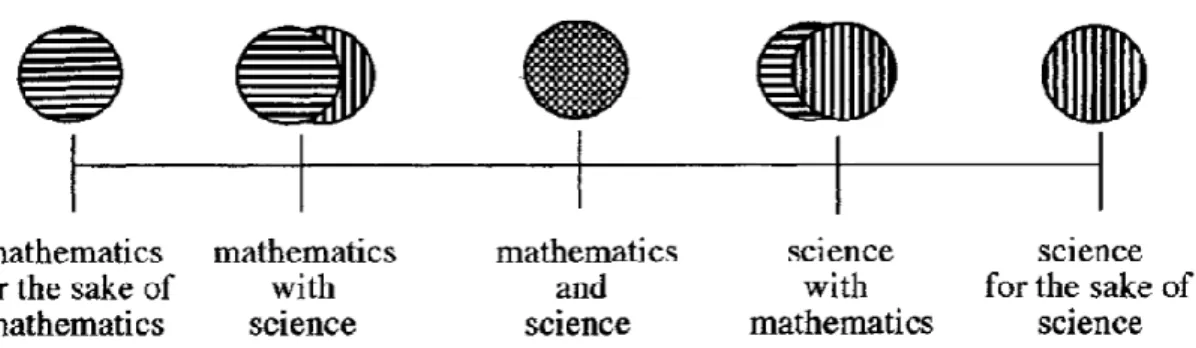Figure 3 - Huntley’s (1998) mathematics and science continuum. 